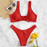 Ribbed Knotted Bikini