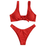 Ribbed Knotted Bikini