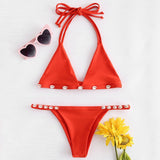 String Shell Patch Bikini