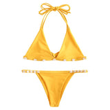 String Shell Patch Bikini