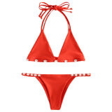 String Shell Patch Bikini