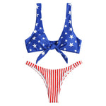 American Flag High Leg Bikini
