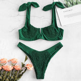 Shirred Underwire Bikini