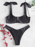 Shirred Underwire Bikini