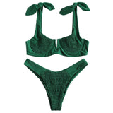Shirred Underwire Bikini