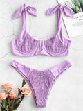 Shirred Underwire Bikini