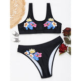 Floral High Cut Bikini