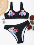 Floral High Cut Bikini