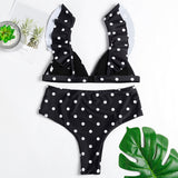 Plunge Neck Backless Bikini