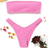 Strapless Backless Padded Bikini