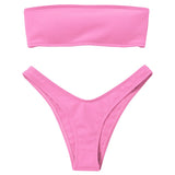 Strapless Backless Padded Bikini