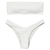 Strapless Backless Padded Bikini