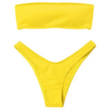 Strapless Backless Padded Bikini