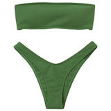 Strapless Backless Padded Bikini