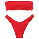 Strapless Backless Padded Bikini