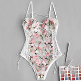 Floral Embroidered Bikini