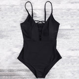 Crisscross Plunge Swimsuit