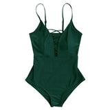Crisscross Plunge Swimsuit
