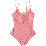 Crisscross Plunge Swimsuit