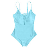 Crisscross Plunge Swimsuit